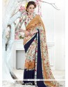 Modest Georgette Multi Colour Printed Saree