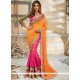Radiant Georgette Hot Pink Traditional Saree