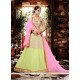 Excellent Georgette Green Embroidered Work Lehenga Choli