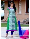 Astounding Chanderi Cotton Churidar Designer Suit