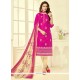 Enthralling Embroidered Work Churidar Suit