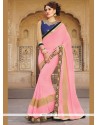 Appealing Georgette Embroidered Work Traditional Saree