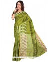 Latest Banarasi Silk Green Casual Saree