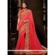 Exciting Embroidered Work Red Traditional Designer Sarees