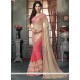 Intricate Georgette Pink Traditional Saree