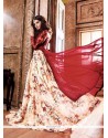 Ideal Red Banarasi Silk Lehenga Choli