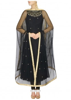 Irresistible Black Anarkali Salwar Suit