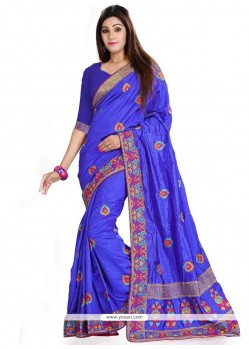 Majesty Art Silk Blue Classic Saree