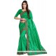 Especial Embroidered Work Green Classic Saree