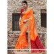 Magnetic Patch Border Work Printed Saree
