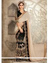 Sonorous Georgette Black Patch Border Work Classic Saree
