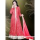 Alluring Net Embroidered Work Readymade Gown