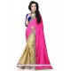 Delightsome Hot Pink Traditional Saree