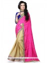 Delightsome Hot Pink Traditional Saree