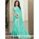 Irresistible Georgette Turquoise Classic Saree
