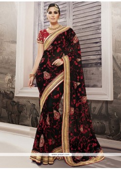 Exotic Georgette Embroidered Work Traditional Saree