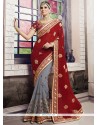 Sumptuous Embroidered Work Georgette Traditional Saree