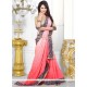 Incredible Rose Pink Jacquard Classic Designer Saree