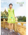 Red Border and Green Color Kurti