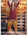 Thrilling Cotton Lace Work Punjabi Suit