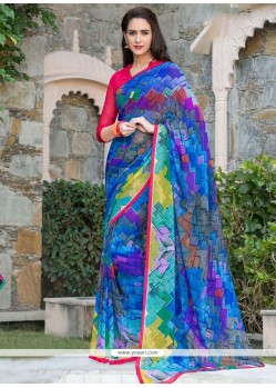 Charismatic Georgette Multi Colour Casual Saree