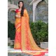 Gleaming Print Work Georgette Casual Saree