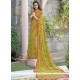 Glossy Georgette Print Work Casual Saree