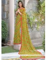 Glossy Georgette Print Work Casual Saree