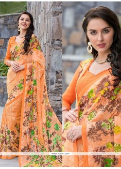 Auspicious Georgette Multi Colour Casual Saree