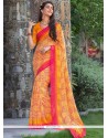 Observable Print Work Casual Saree