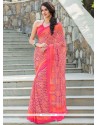 Fetching Print Work Georgette Casual Saree