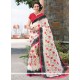 Chic Print Work Casual Saree