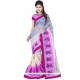 Multi Colour Patch Border Work Banarasi Silk Classic Saree
