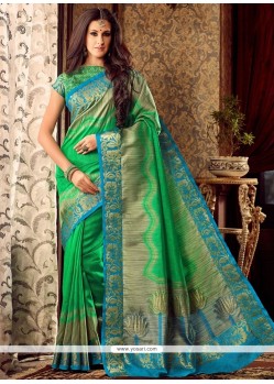 Adorning Green Classic Designer Saree