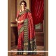 Alluring Red Raw Silk Classic Designer Saree