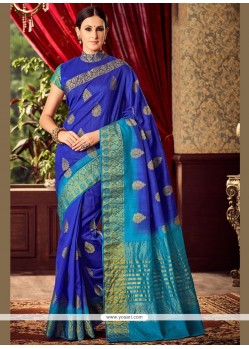 Genius Silk Weaving Work Designer Traditional Sarees