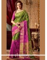 Delectable Green Weaving Work Classic Designer Saree