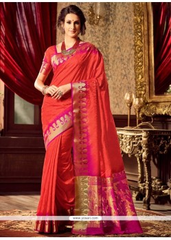 Mystic Raw Silk Classic Designer Saree