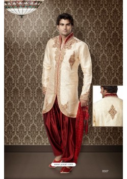 Impressive Brocade Sherwani