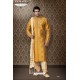 Golden And Firozi 2 Ton Art Silk Kurta