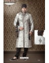 Artful Gray Art Silk Kurta