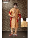 Chickoo Art Silk Kurta