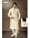 Fantastic Cream Banarasi Giccha Kurta