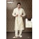 Awesome Cream Brocade Kurta