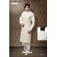 Cream Linen Patthani Kurta