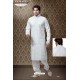 Off White Linen Patthani Kurta