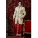 Cream Banarasi Silk Dhoti Kurta