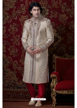 Modish Look Groom Sherwani