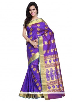 Pretty Purple Traditional Saree