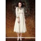 Riveting Off White Georgette Party Wear Kurti